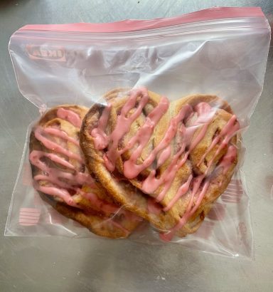 Hallon hjärtan, säljes i två-pack