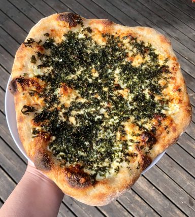 Förslag på färdigbakad pizza